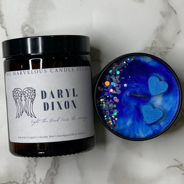 Daryl Dixon Inspired Survivor's Sanctuary Candle | Fandom Vegan Candles | Waking D Fandom Gift Ideas For Her And Him | Funny Novelty Gift