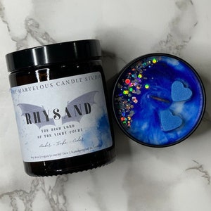Rhysand Candle Officially Licensed ACOTAR Merch | Soy Wax BookTok Candle | Sarah J Maas A Court of Thorns And Roses Bookish Gift