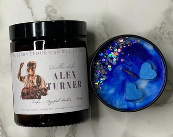 Smells Like Alex Turner Vegan Candles | Pop Culture Gifts | Celebrity Candles | Birthday Gift Ideas | Funny Novelty Gift