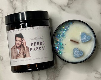 Smells Like Pedro Pascal Candle | Pop Culture Gifts | Celebrity Candles | Birthday Gift Ideas For Her And Him | Funny Novelty Gift