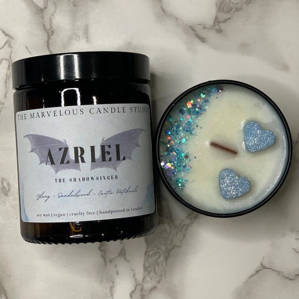Azriel Vegan Candle | ACOTAR | A Court of Thorns and Roses | Bookish Gift | Literary Candle | Book Lover Candle | Fandom Candles