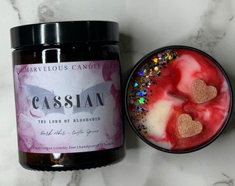 Cassian Vegan Candle | ACOTAR | A Court of Thorns and Roses | Bookish Gift | Literary Candle | Book Lover Candle | Fandom Candles