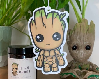 Baby Groot Air Freshener | Dark Ice Scented | Guardian Sprout Car Air Freshener | Funny Novelty Gifts