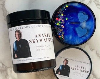 Anakin Galactic Destiny Candle | SW Fandom Vegan Candles And Wax Melts | Warm Amber | Anakin Funny Novelty Gifts