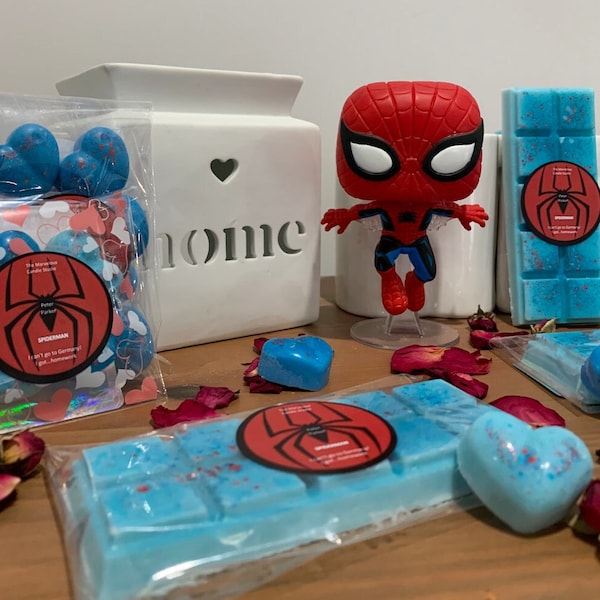 Peter Parker/Spider Man Wax Melts Candle Perfume| Handmade Vegan|Marvel Avengers Gift |Tom Holland Andrew Garfield Tobey Maguire