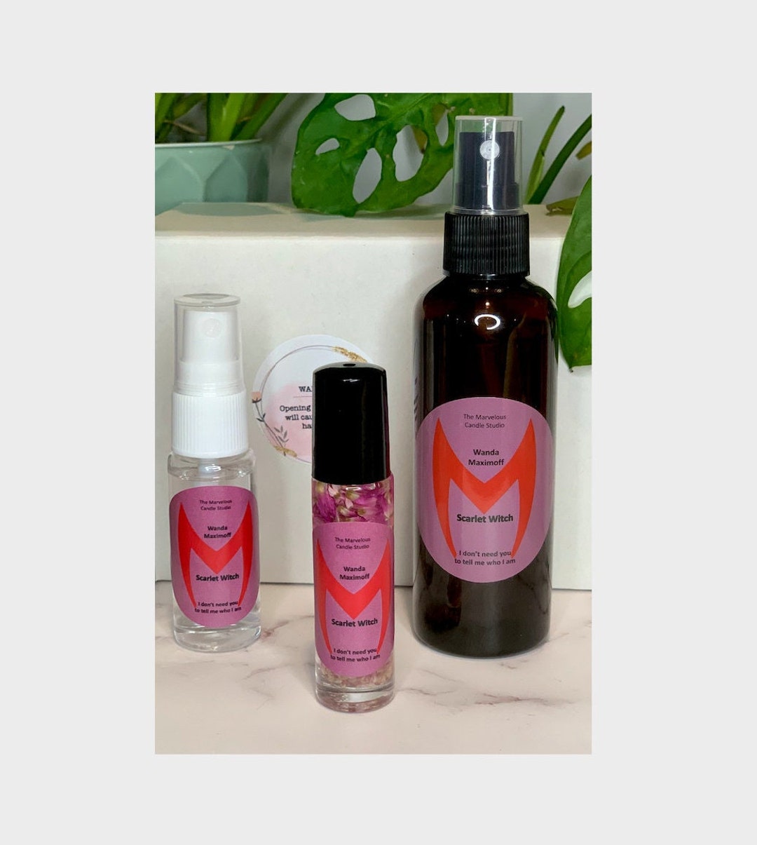 Wanda Maximoff/scarlett Witch Inspired Roll-on Perfume and Room Fragrance  Spray Avengers Elizabeth Olsen Marvel Gifts Finland