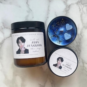 RESERVA Velas veganas Smells Like Jeon Jungkook / Regalos de cultura pop / Velas de famosos / Ideas para regalos de cumpleaños / Regalos novedosos y divertidos