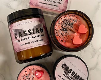 Cassian Candle | ACOTAR Fan Parody Candle | Soy Wax | BookTok Gift | Sarah J Maas A Court of Thorns And Roses Bookish Gift