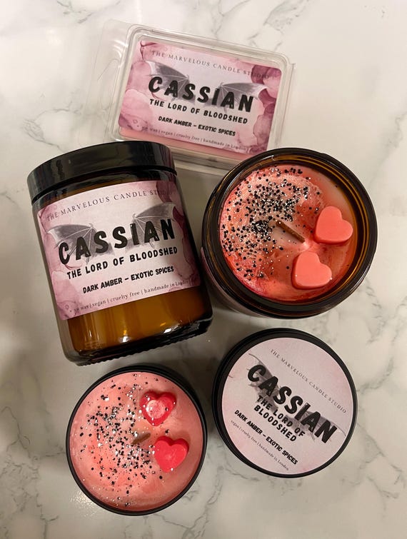 Cassian Candle | ACOTAR Fan Parody Candle | Soy Wax | BookTok Gift | Sarah J Maas A Court of Thorns And Roses Bookish Gift