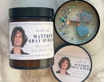 Matthew Gray Gubler Candle | Pop Culture Gifts | Celebrity Vegan Candles And Wax Melts