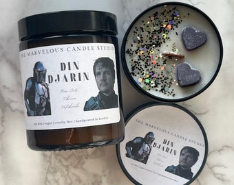 Din D Inspired Candle | SW Fandom Vegan Candles And Wax Melts | New Car | Djarin Funny Novelty Gifts