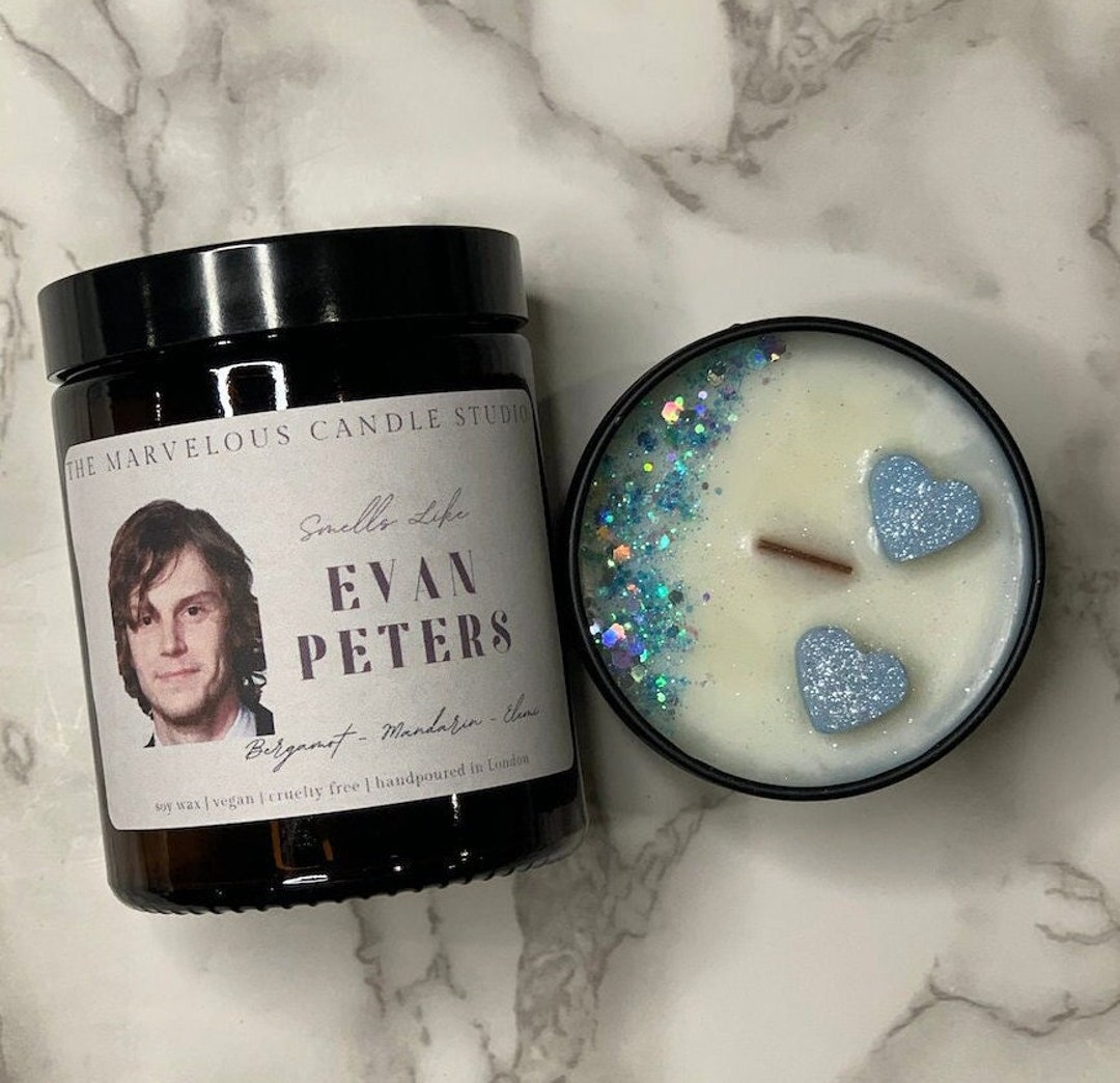 Smells Like Evan Peters Vegan Candles Pop Culture Gifts Celebrity