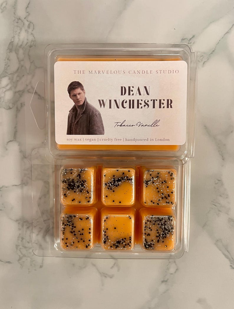 Ruikt naar veganistische waxmelts en kaarsen van Dean Winchester | Jensen Ackles | Fandom-kaarsen | Grappig nieuwigheidscadeau Wax Melt