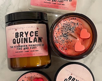 Bryce Quinlan Candle | Crescent City Fan Parody Candle | BookTok Merch | Fantasy Romance Candle Gift | Romantasy Gift | Bookshelf Decor