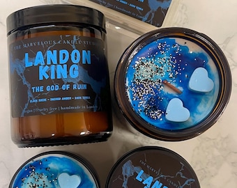 Vela de Landon King / Serie Legacy of Gods de Rina Kent / Dios de la Ruina / Vela de romance oscuro / Mercancía de BookTok / Regalo literario