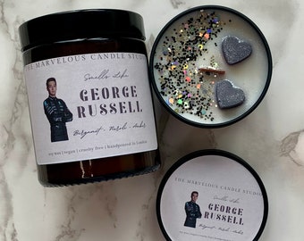 Smells Like George Russell Candle | Celebrity Candles | Formula One Gift | F1  Birthday Gift Ideas | Funny Novelty Gift