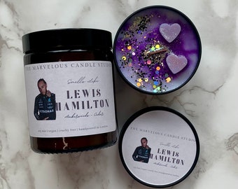 Smells Like Lewis Hamilton Candle | Celebrity Candles | Formula One Birthday Gift Ideas | Funny Novelty Gift