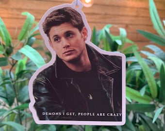 Dean Winchester Car Air Freshener | Sandalwood Scented | Supernatural Gifts | Funny Novelty Gifts | Jensen Ackles