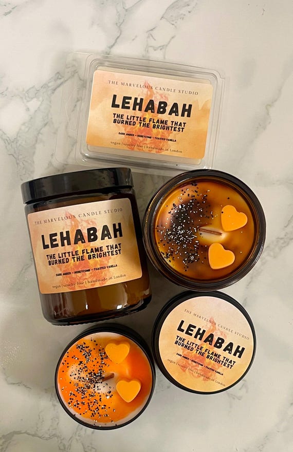 Lehabah Candle | Crescent City Merch | BookTok Fan Parody Candle | Fantasy Romance Candle Gift | Romantasy Gift | BookTok Gift