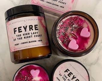 Feyre Archeron Candle | ACOTAR Fan Parody Candle | Soy Wax Candle | Sarah J Maas A Court of Thorns And Roses Bookish Gift