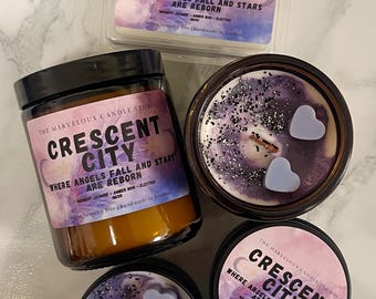 Crescent City Candle | Crescent City Merch | Fan Parody BookTok Candle | Fantasy Romance Candle Gift | Romantasy Gift | Bookshelf Decor