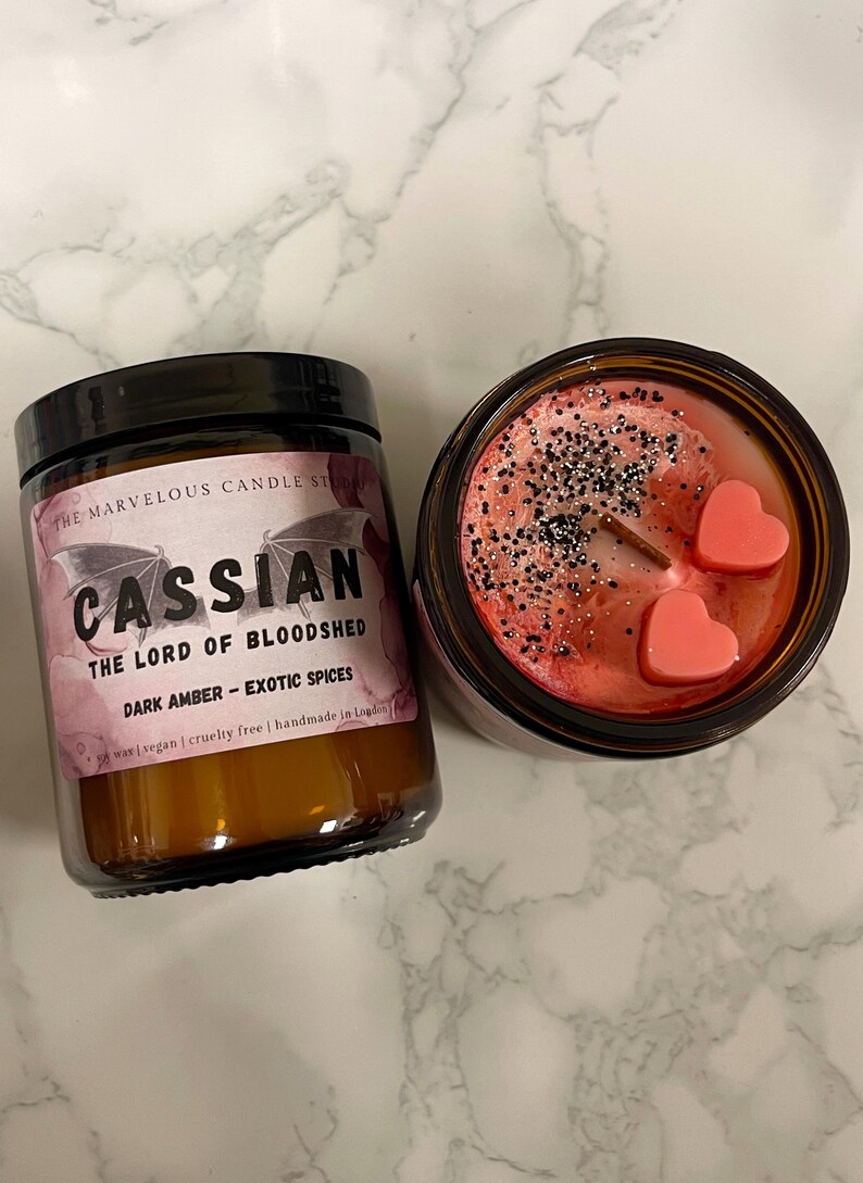 Cassian Candle | ACOTAR Fan Parody Candle | Soy Wax | BookTok Gift | Sarah J Maas A Court of Thorns And Roses Bookish Gift 8oz candle