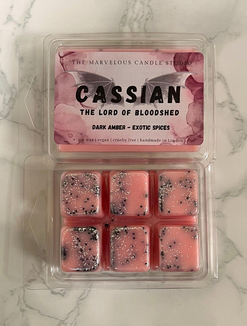 Cassian Candle | ACOTAR Fan Parody Candle | Soy Wax | BookTok Gift | Sarah J Maas A Court of Thorns And Roses Bookish Gift Wax Melt