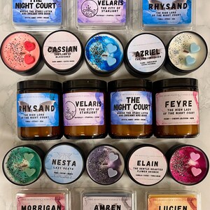 Vela Nesta Archeron con licencia oficial de ACOTAR Merch / Vela de cera de soja / Sarah J Maas Una corte de espinas y rosas Regalo literario imagen 6