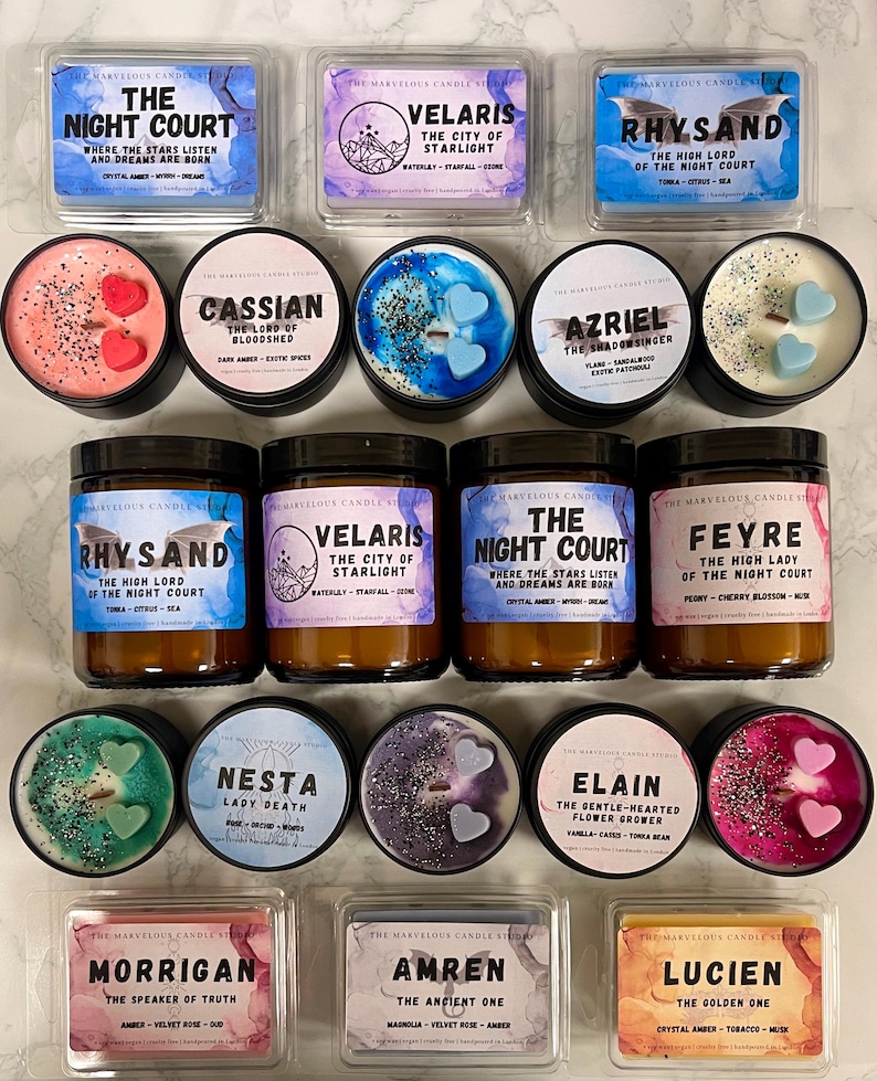 Cassian Candle | ACOTAR Fan Parody Candle | Soy Wax | BookTok Gift | Sarah J Maas A Court of Thorns And Roses Bookish Gift image 6