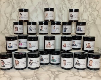 Earthy Musician Inspired Candle | Soulful Amber & Bergamot Vegan Soy Candle | Celebrity Candles | Pop Culture Gift Ideas