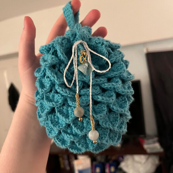 Crocodile Stitch Crochet Dice Bag Pattern Etsy