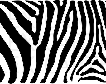Zebra Print SVG PNG Instant Download Black and White High Quality for Cricut Silhouette