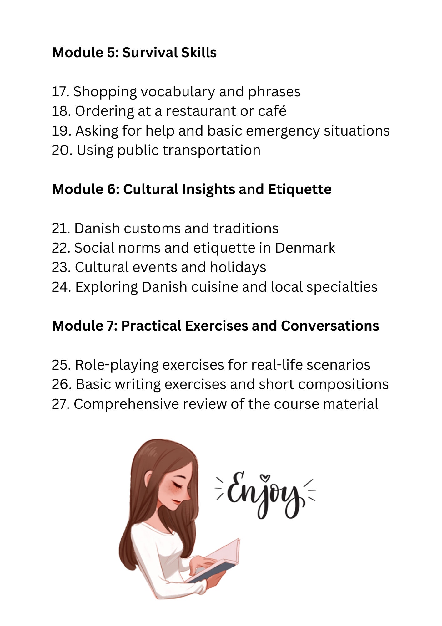 LEARN DANISH FOR FREE WITH THE COMPLETE LANGUAGE COURSE visual data 8