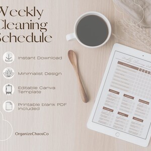 Minimalist Cleaning Schedule, Cleaning Checklist, Cleaning Schedule, weekly cleaning, 2023 goals year
