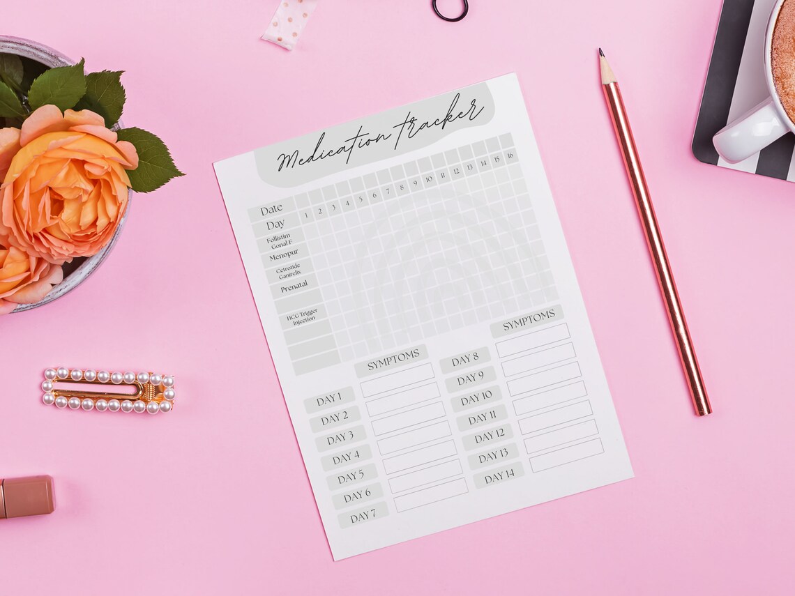 IVF Planner Bundle, IVF Calendar, Canva Planner, Digital Download, IVF ...