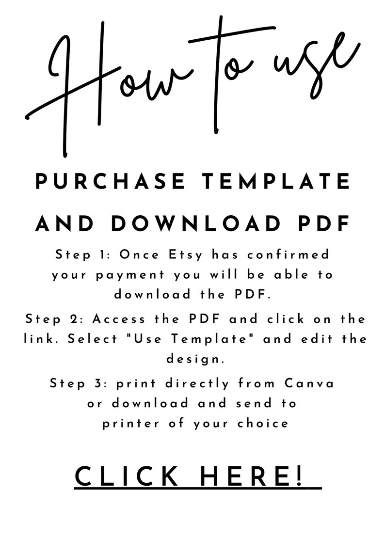 Minimalist Seating Chart Canva Template - Etsy