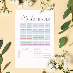 IVF Planner IVF Calendar Planner IVF Gift Fertility Planner Ivf