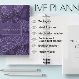 IVF Planner, IVF Calendar, Planner, IVF Gift, fertility planner, ivf journal, ivf