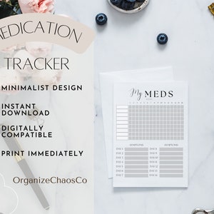 Medication Tracker, IVF, Medication log, IVF planner bundle, fertility planner, ivf calendar, digital download, IVF gift