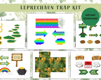 Leprechaun Trap Kit | St. Patrick's Day craft | St. Patrick's Day printable | Leprechaun notes | St. Patrick's Day kids activity