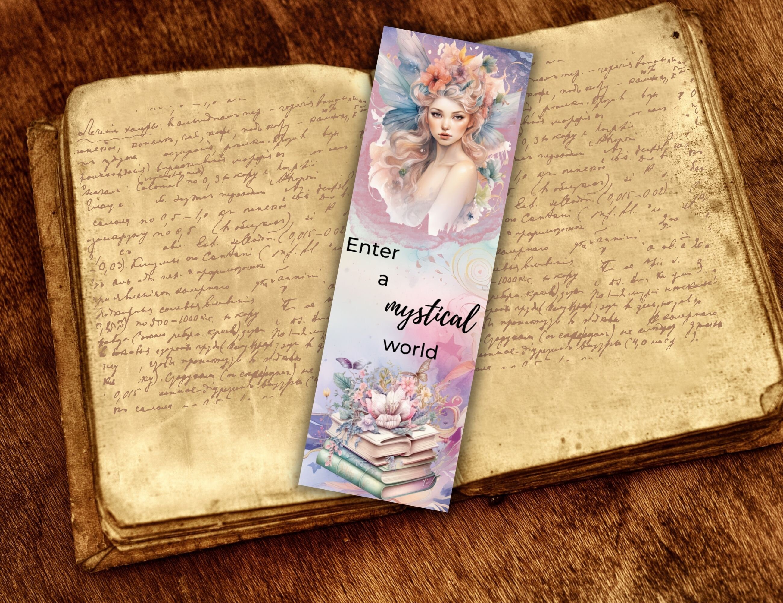 Fantasy Printable Bookmarks, Fairy Bookmark, Junk Journal, Scrapbooking ...