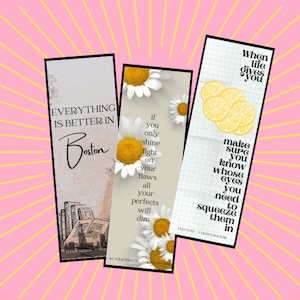 3 Colleen Hoover Printable Bookmarks Pack of 3 It Ends With Us Ugly