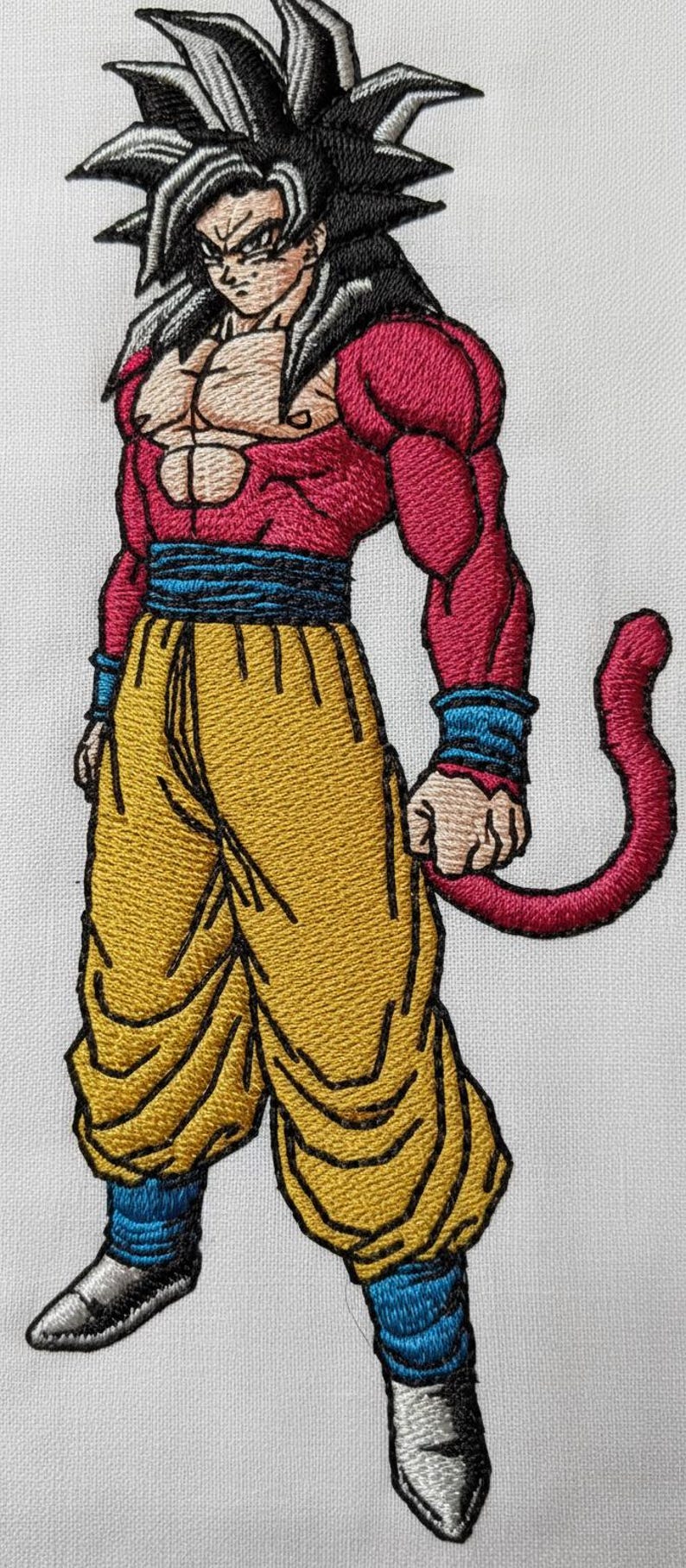 Digital File Goku Super Saiyan - Machine Embroidery Design (creative ...