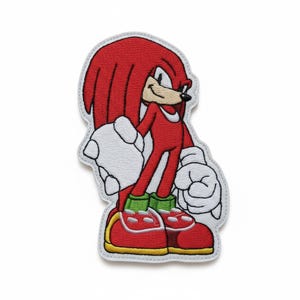 Knuckles the Echidna Embroidery - Machine Embroidery Designs, Digital Embroidery Patterns, Embroidery Files, Machine Embroidery