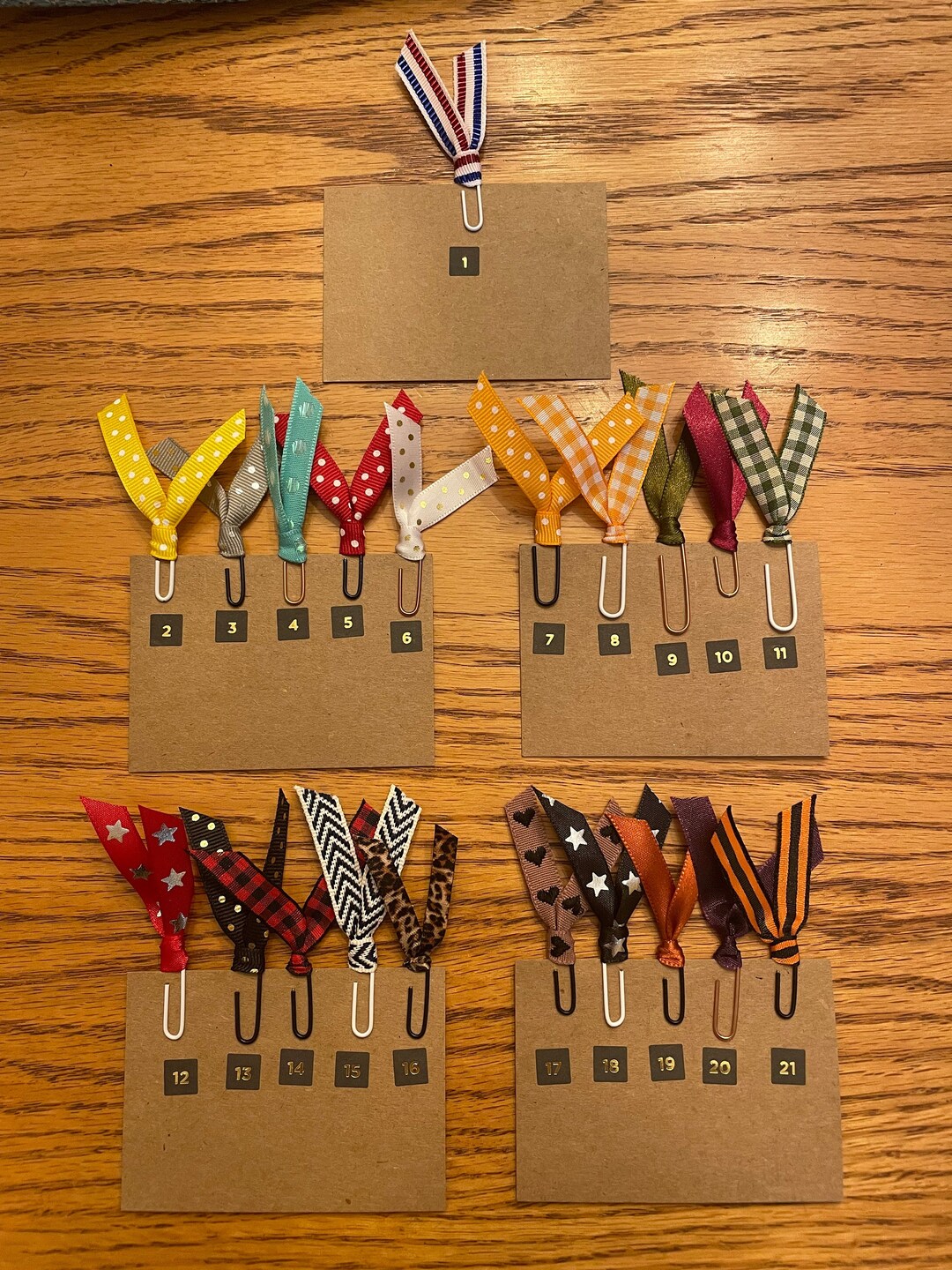 Ribbon Paper Clip, Gifts, Teacher, Bookmark, Planner, Journaling Etsy