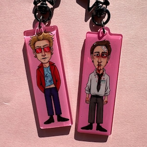 Fight Club Inspired Acrylic Epoxy Keychain | Tyler Durden, the Narrator, Soap
