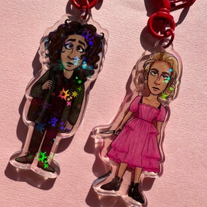 Eve Polastri and Villanelle keychains - Killing Eve Villaneve