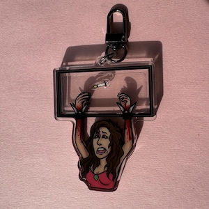 Saw II Addison Rasiermesser Box Trap Shaker Acryl Schlüsselbund Fidget Spielzeug