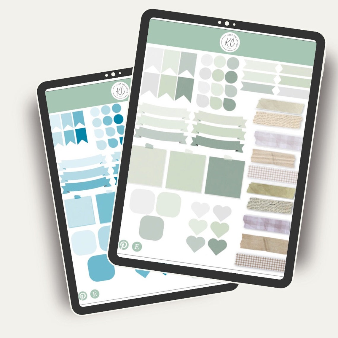 Digital Goodnotes Stickers, Digital Planner Stickers, Pre Cropped iPad ...