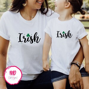 Irish Shamrock SVG, St Patricks Day Cricut File, tshirt ideas for kids, babies, moms, Digital cutting files png, svg, eps, dxf
